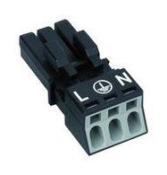 TERMINAL BLOCK, PLUGGABLE, 3POS, 16AWG