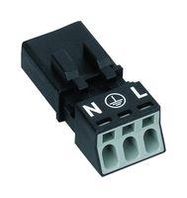 TERMINAL BLOCK, PLUGGABLE, 3POS, 16AWG