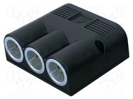 Car lighter socket; car lighter socket x3; Sup.volt: 12÷24VDC PRO CAR