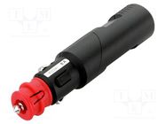 Cigarette lighter plug; screw terminal; 8A; Sup.volt: 12÷24VDC PRO CAR