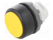 Switch: push-button; 22mm; Stabl.pos: 1; yellow; none; IP66; flat ABB