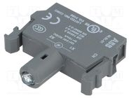 Illuminating unit; 22mm; Illumin: LED; front; 24VAC; blue; 24VDC ABB