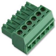 TERMINAL BLOCK, PLUGGABLE, 6POS, 16AWG