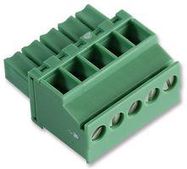 TERMINAL BLOCK, PLUGGABLE, 5POS, 16AWG