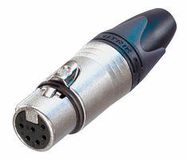 SOCKET, XLR, 6POLE