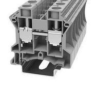 TERMINAL BLOCK, DIN RAIL, 2POS, 3AWG