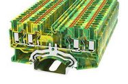 TERMINAL BLOCK, DIN RAIL, 4POS, 12AWG