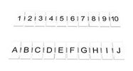 MARKER STRIP, 8.2MM, 1-10/ A-J