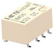 SIGNAL RELAY, DPDT, 2A, 12VDC, SMD