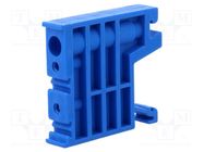 Holder; blue; Width: 10mm; polyamide; TS35; -25÷120°C; UL94V-0 