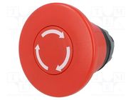 Switch: emergency stop; 22mm; Stabl.pos: 2; red; none; IP66; MPI 