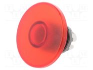 Switch: push-button; 22mm; Stabl.pos: 1; red; MLB-1; IP66; mushroom 