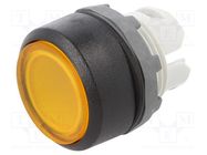 Switch: push-button; 22mm; Stabl.pos: 1; yellow; MLB-1; IP66; flat ABB