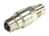 GENDER CHANGER, RCPT, 8POS, M12 X-CODE