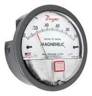 DIFFERENTIAL PRESSURE GAGE, RANGE 10-0-1