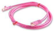 PATCH LEAD,  CAT 5E,  2M PINK