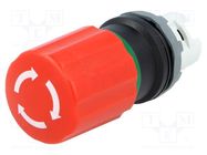 Switch: emergency stop; 22mm; Stabl.pos: 2; red; none; IP66; MPI 