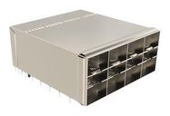 CONN CAGE, SFP, 8PORT, PRESS-FIT