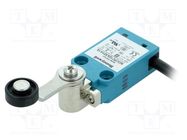 Limit switch; lever R 40mm, plastic roller Ø18mm; NO + NC; 10A HONEYWELL