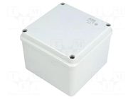 Enclosure: multipurpose; X: 100mm; Y: 100mm; Z: 80mm; grey; IP65 ABB