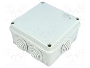 Enclosure: junction box; X: 100mm; Y: 100mm; Z: 50mm; wall mount ABB