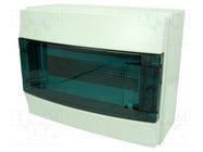 Enclosure: for modular components; IP65; grey; No.of mod: 12 ABB