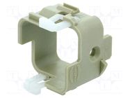 Mounting adapter; Han 3A; Application: for inserts HARTING