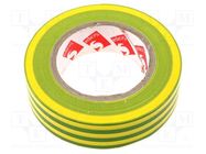 Tape: electrical insulating; W: 15mm; L: 10m; Thk: 0.13mm; PVC film SCAPA