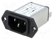 Connector: AC supply; socket; male; 1A; 250VAC; IEC 60320; C14 (E) SCHURTER