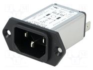 Connector: AC supply; socket; male; 10A; 250VAC; IEC 60320; C14 (E) SCHURTER