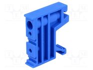 Holder; blue; Width: 10mm; polyamide; TS35; -25÷120°C; UL94V-0 POKÓJ