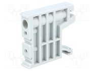 Holder; grey; Width: 10mm; polyamide; TS35; -25÷120°C; UL94V-0 POKÓJ