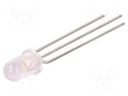LED; yellow/green; 5mm; 30°; Front: convex; 2.1÷2.4/2.1÷2.4VDC LITEON