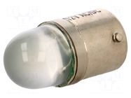 LED lamp; white; BA15S; 230VAC POLAM-ELTA