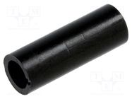 Spacer sleeve; LED; Øout: 5mm; ØLED: 3mm; L: 13mm; black 