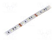 LED tape; RGB; 5060; LED/m: 60; 10mm; white PCB; IP67; 120°; 14.4W/m OPTOFLASH