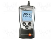 Manometer; 0.3÷1.2bar; LCD; ±3hPa; 119x46x25mm; IP40; Pocket TESTO