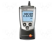 Manometer; 0.3÷1.2bar; LCD; ±3hPa; 119x46x25mm; IP40; Pocket TESTO