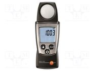 Light meter; 0÷99999lx; Meas.accur: ±3%; 133x46x25mm; IP40; Pocket TESTO