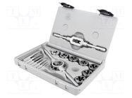 Kit: taps; Kit: taps,threading dies,tap wrench,diestock; 16pcs. ALPEN-MAYKESTAG