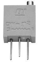 TRIMMER POTENTIOMETER, 500 OHM 20TURN THROUGH HOLE