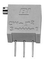 TRIMMER POTENTIOMETER, 2KOHM 20TURN THROUGH HOLE