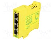 Switch Ethernet; unmanaged; Number of ports: 4; 5÷30VDC; RJ45; SW BRAINBOXES