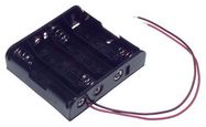 BATTERY HOLDER, LEADED, 4 X AA