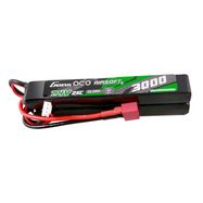 Gens ace 25C 3000mAh 2S2P 7.4V Saddle Airsoft Gun Lipo Battery with Mini Deans(T) Plug, Gens ace