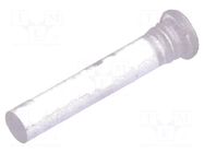 Fiber for LED; Ø2.2mm; L: 8.3mm; round; Front: flat; straight MENTOR