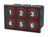 IN-CABIN KEYPAD, 6 KEY, 24V, 80 X 53 MM