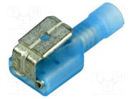 Terminal: flat; 6.35mm; 0.8mm; female; 1.3÷2mm2; crimped; insulated MOLEX