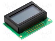 Display: LCD; alphanumeric; STN Positive; 8x2; 40x30.5x12.5mm; LED DISPLAY ELEKTRONIK