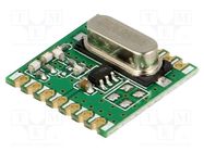 Module: RF; FM transmitter; FSK,GFSK,OOK; 433.92MHz; I2C; 13dBm HOPE MICROELECTRONICS